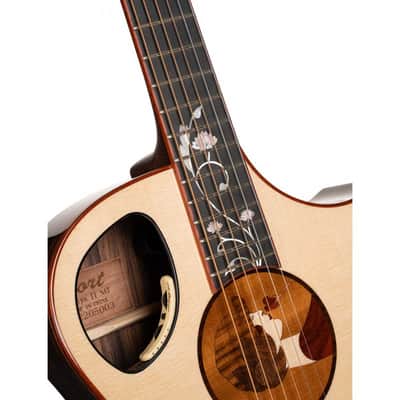 Cort ROSELYN Masterpiece Series Roselyn Redux OM Cutaway Body 5pcs Mahogany & Walnut Neck 6-String Acoustic-Electric Guitar w/Hard Case image 5