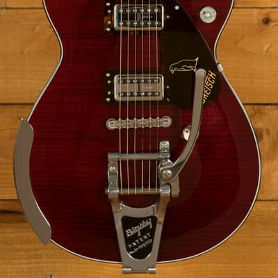 Gretsch G6134TFM-NH Nigel Hendroff Signature Penguin Dark Cherry Metallic Flame image 1