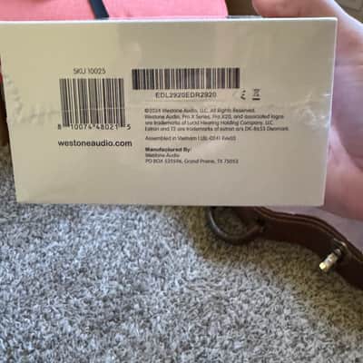 New/Unopened Box - Westone Pro X20 In Ear Monitors image 3