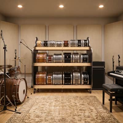The Band Room™ Mobile Drum Storage Racks | by A&S Crafted Products image 13