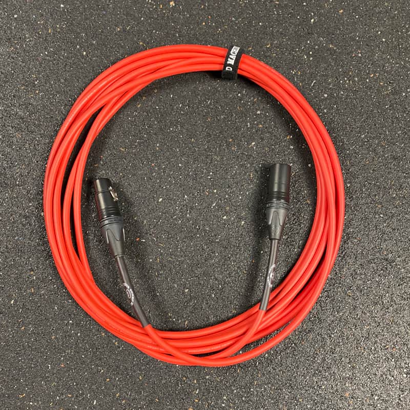 20 Foot XLR Quad Cable - Red | Bright Side Sound Machine image 1