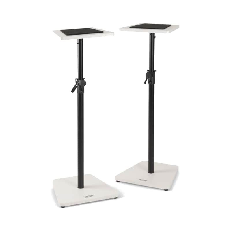 On-Stage SMS7500W Studio Monitor Stands - White image 1