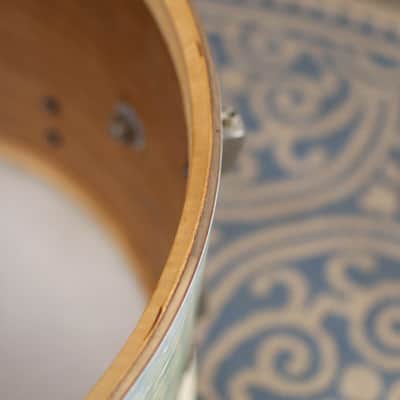 1950s 1960s Ludwig/WFL "Super Beat" White Marine Pearl Drum Kit image 18