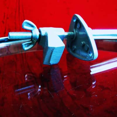Vintage 1960's Atlas Sound BC-1 microphone desk stand / podium bracket adapter w riser # 1 image 8