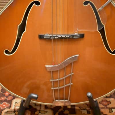 Vintage 1958 Hofner Committee Acoustic Birds Eye Maple Archtop Guitar w/ Case image 8