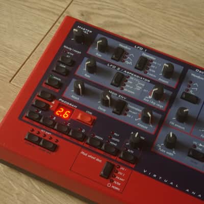 Nord Lead Rack Rackmount Virtual Analog Synthesizer 1995 - 1997 - Red image 8
