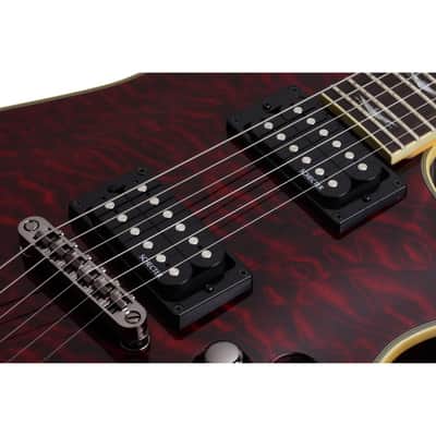Schecter Omen Extreme-6 Guitar - Black Cherry image 7