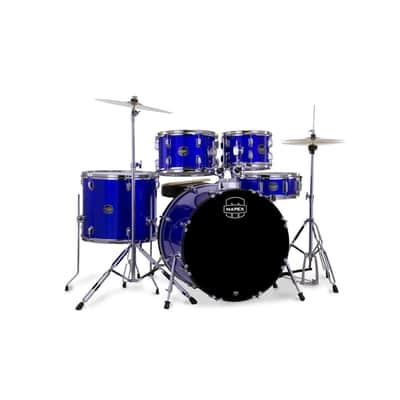 Mapex Comet 5-Piece Drum Set 22" Bass Drum, Indigo Blue image 2