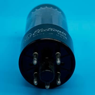 1966 General Electric 5Y3GT Vintage GE Gray Plate Halo Getter Tube! T343 image 5