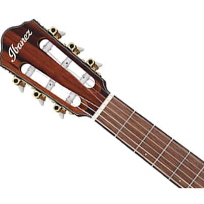 Used Ibanez FRH10NBSF Acoustic Electric Guitar Brown Sunburst Flat image 4