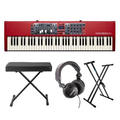 Nord Electro 6D 73 Key Semi-Weighted Keyboard with Stand, Bench and Headphones