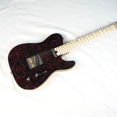 Swisher Handmade 1950 T-Style Electric Guitar 2024 - Merlot Fabric Top image 3