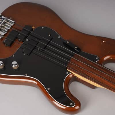 1978 Fender Precision Bass - Fretless Rosewood - Walnut / Mocha image 16