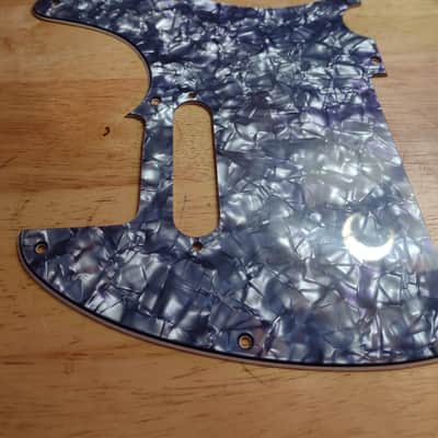Allparts Pickguard For Telecaster Strat Pickup Route- Gray Pearl-Light Scuffing image 3