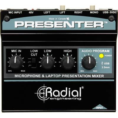 Radial Engineering Stage Control Presenter Presentation Mixer w/ Mic Preamp image 2