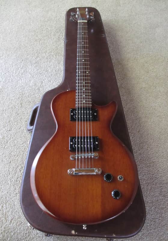 Vintage Hondo 732 Deluxe LP late 70's early 80's Natural Brown OHSC. image 1