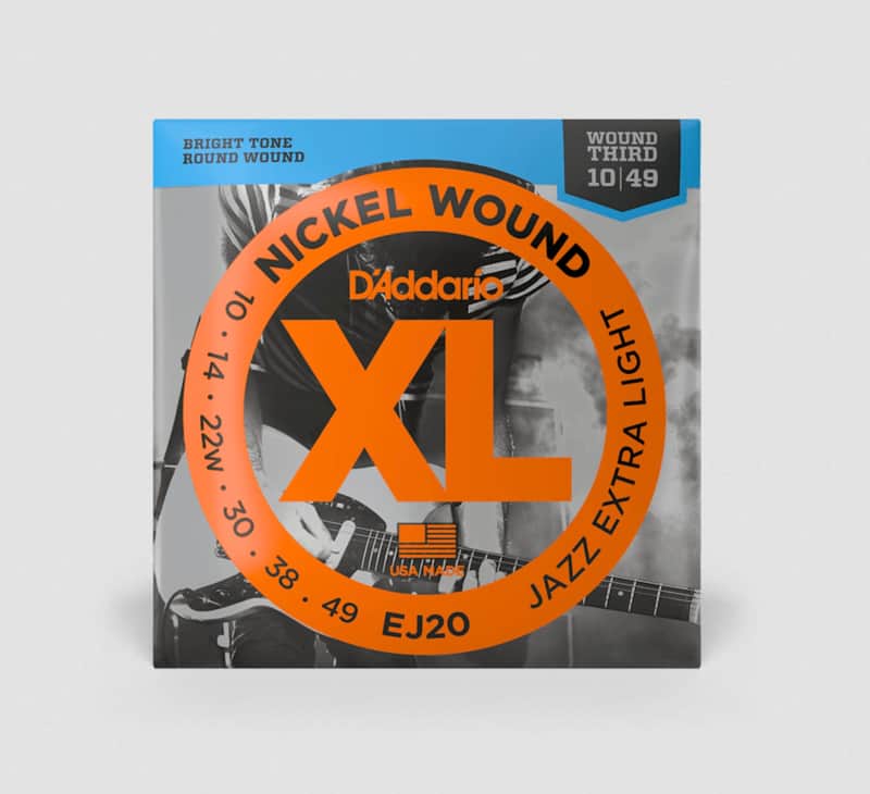 D'addario EJ20 Jazz Extra Light - Wound 3rd image 1