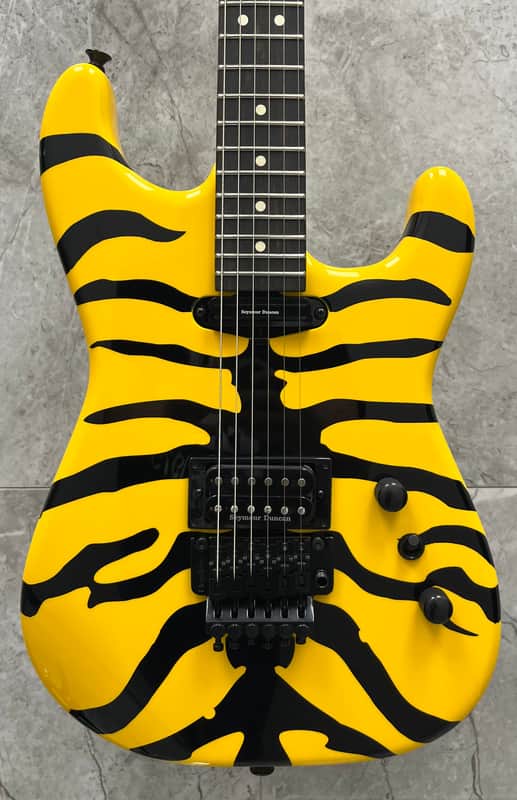 Jackson Pro Origins 1985 Limited Edition San Dimas SD1 HH FR, Ebony Fingerboard, Yellow Bengal 2910059500 image 1