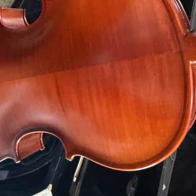 15" viola with case and bow. Made in Romania image 10