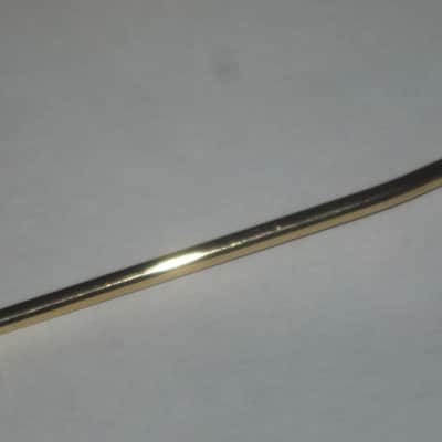 very lightly used Squier Gold Trem Bar with Black Tip, 6mm large threads (metric 6M, IMPORT) (for Squier Affinity and Classic Vibe Strat that use 6mm large thread trem bar - can be for other brand model guitars) 2000-2020 (NOT for USA or MIM Strats) RIGHT image 18