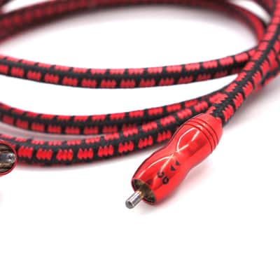 AudioQuest King Cobra Interconnects (2m) 2 Cables Pair Red Black Audiophile image 8