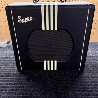 Supro Delta King 12 15-Watt 1x12" Guitar Combo Amp - Black / Cream Stripes image 1
