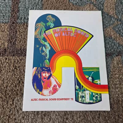 Vintage 1972 Altec Musicial Sound Equipment Catalog! Rare, Original Case Candy, Paperwork! image 1