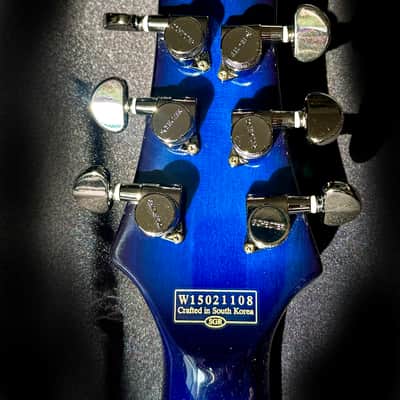 Schecter C-1 Blackjack SLS Diamond Series 2015 - Blue See-Thru image 7