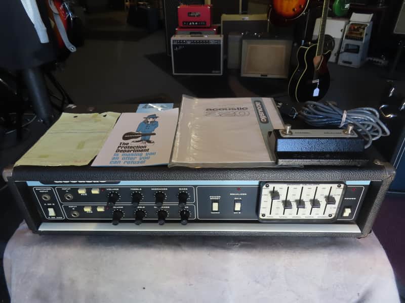 ACOUSTIC 1981 BASS HEAD MODEL 320 1 OWNER near MINT w/ MANUAL-FOOTSWITCH-WARRANTY AMAZING!! image 1