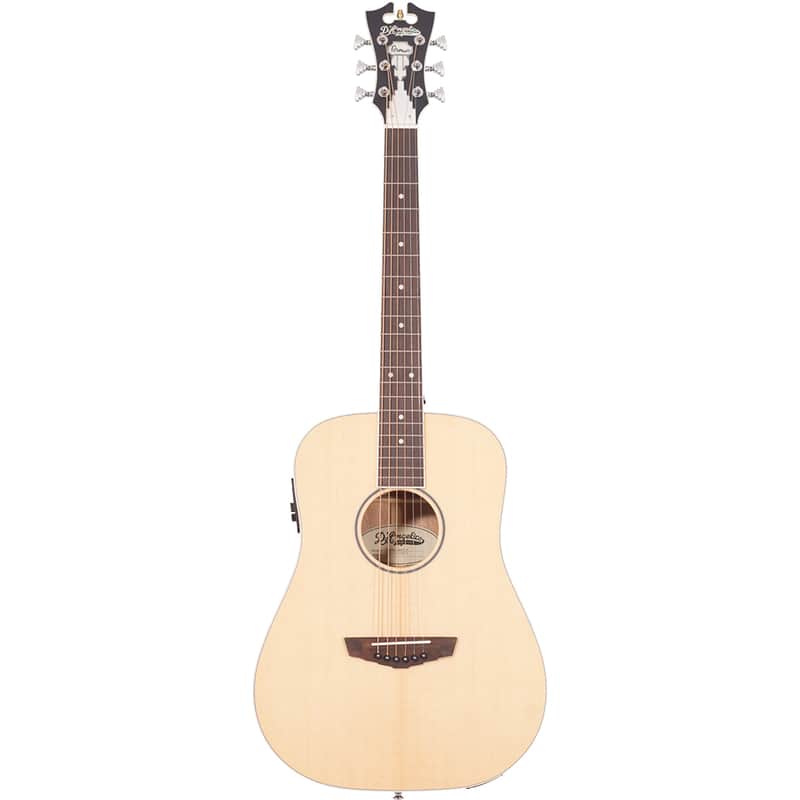 D'Angelico Guitars Premier Niagara Mini Dreadnought Acoustic Guitar, Natural image 1