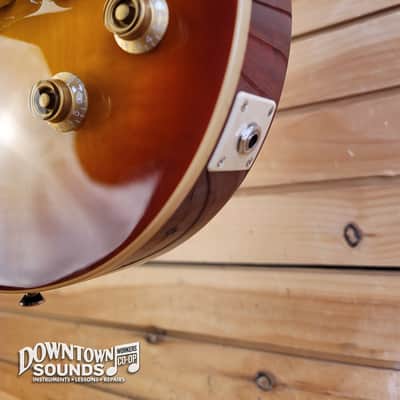 Epiphone Les Paul Standard 50s Figured with Premium Epiphone Gig Bag - Washed Cherry Sunburst image 4