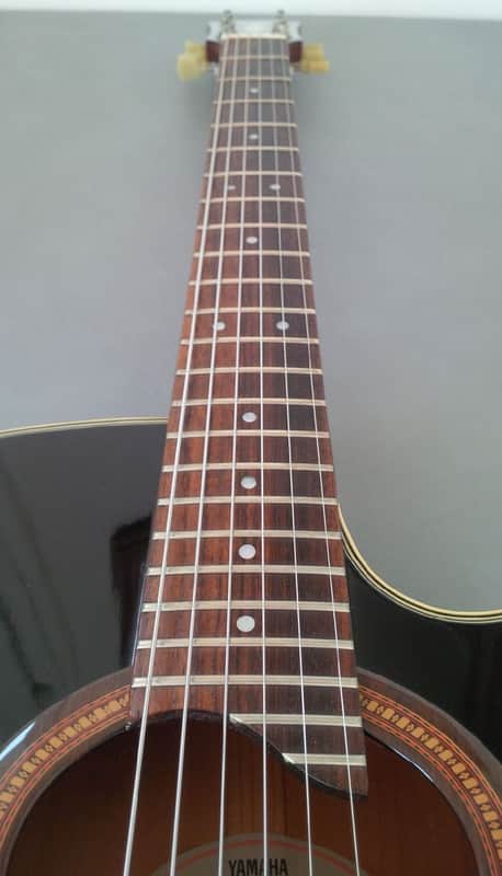 Yamaha APX-6C Black Cutaway Electro Acoustic Guitar (1994) | Reverb