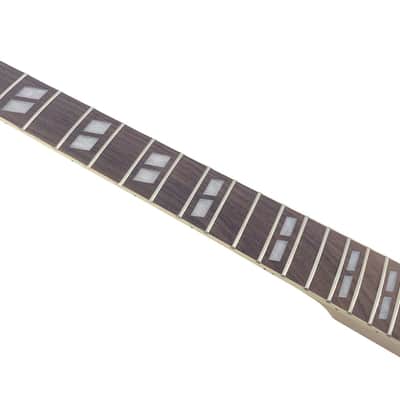 24.75" Electric Guitar Neck Maple Rosewood 22 Frets Medium Jumbo C Shape Unfinished image 5