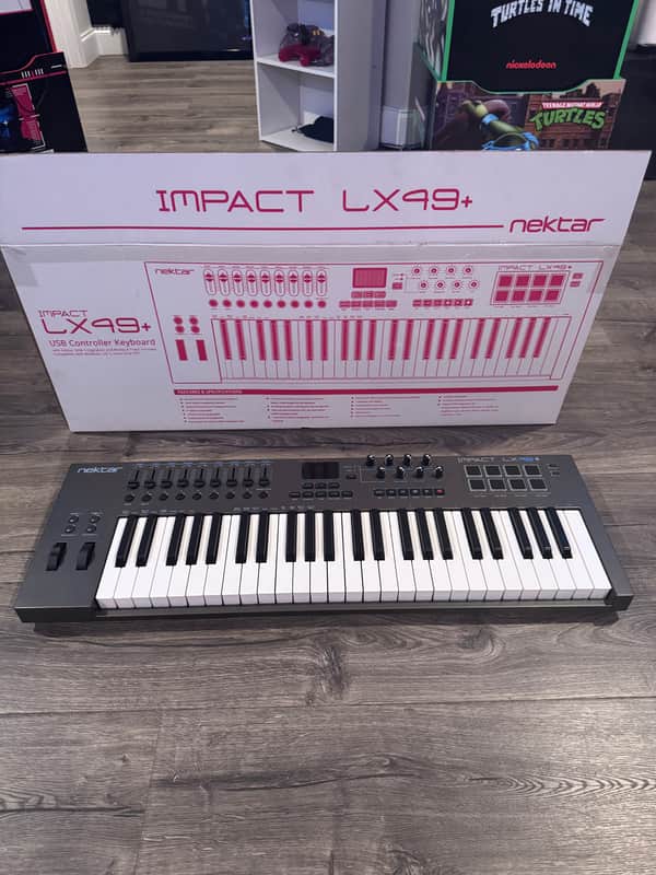 Nektar Impact LX49+ USB MIDI Keyboard Controller 2016 - 2021 - Black image 1