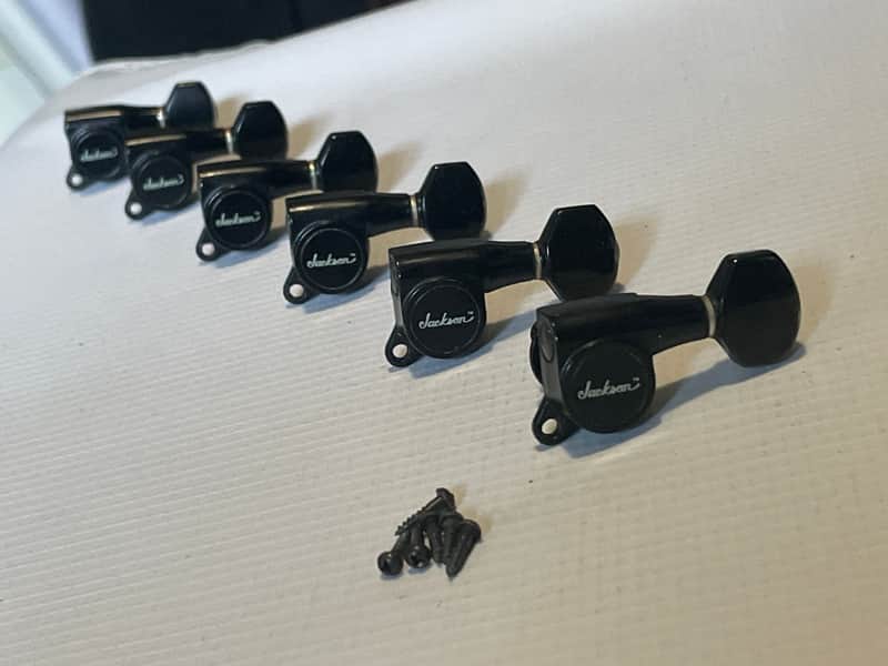 1980's Japan Charvel Jackson Model Series GOTOH TM Logo Tuners Tuning Pegs 6 In Line image 1