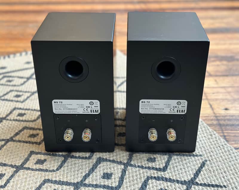 Elac BS72 2 Way Bookshelf Speakers | Reverb