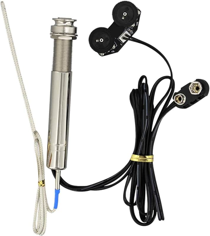 Undersaddle Pickup, Pen Tube Style Acoustic Guitar Undersaddle Pickup Active Pickup Volume and Tone Controls with Pickup Piezo Rod Only for Acoustic Guitar image 1