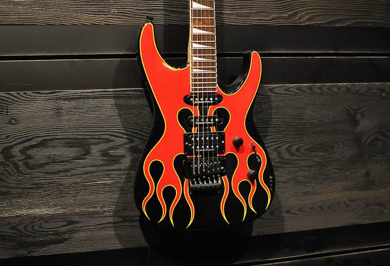 Jackson dk2 dinky hot rod flames | Reverb