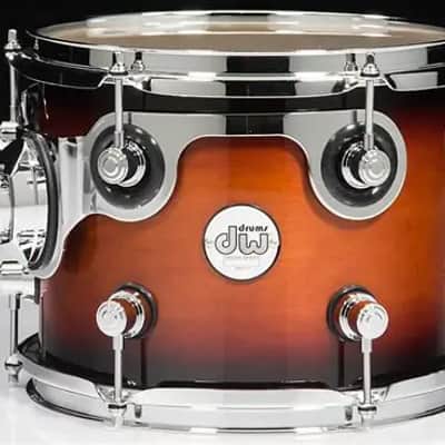 DW Design Series 8x10/9x12/14x16/18x22/5.5x14" 5pc Shell Pack - Tobacco Burst image 2