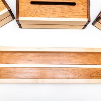 Custom made Hardwood Pedalboard Large 600x150x50mm image 5