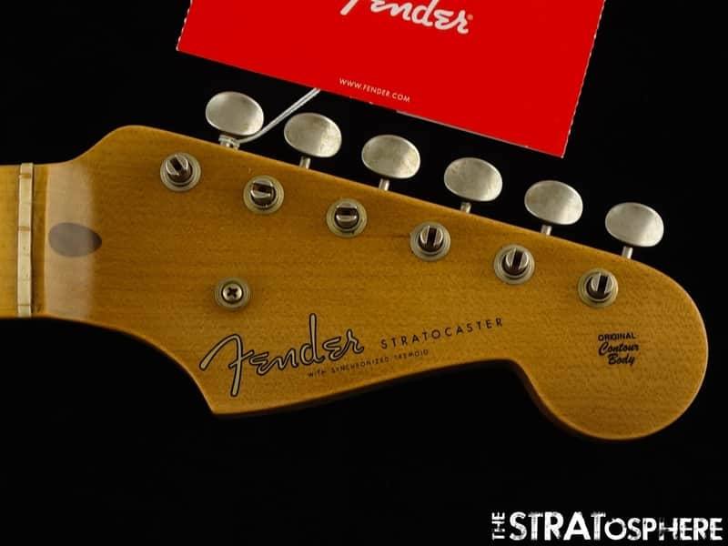 Fender USA Custom Shop 1955 Relic Stratocaster NECK + TUNERS Strat Maple 55 image 1