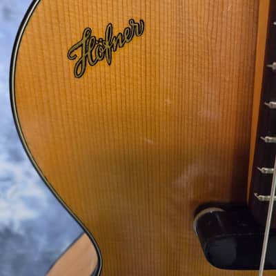Vintage RARE 1956 Hofner 126 Club 50 Electric Guitar Pro Setup New Strings Original Hard Shell Case image 5