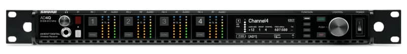 Shure AD4Q-US Axient Digital Four-Channel Wireless Receiver (A: 470 to 636 MHz) image 1