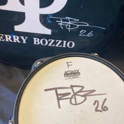 Terry Bozzio's 1998 DW 2x10" Maple Piccolo Tom. Autographed! Walnut Satin Oil image 4
