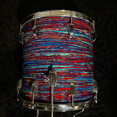 Ludwig 3ply Maple 13/16/20 1969 - Psychedelic Red image 6