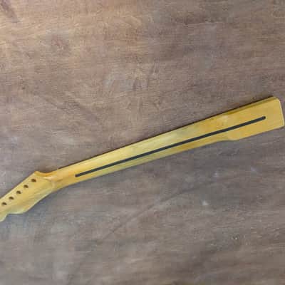 relic Vintage Fatboy Canadian Maple T guitar neck replacement Steel frets Dowel fits oem bodies image 2