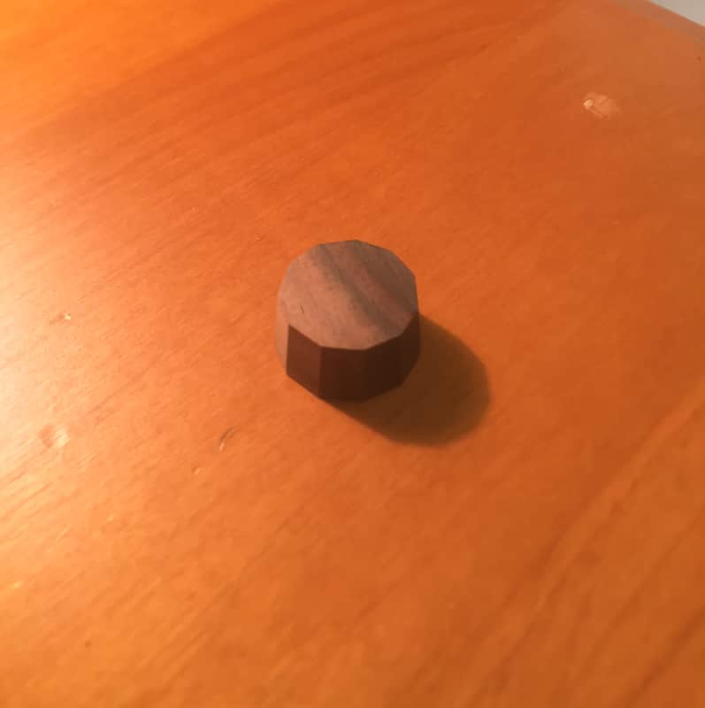 Guilford Guilford Macassar Ebony 11 sided Facet Cut Tapered knob for volume/ tone - 6mm bore. image 1