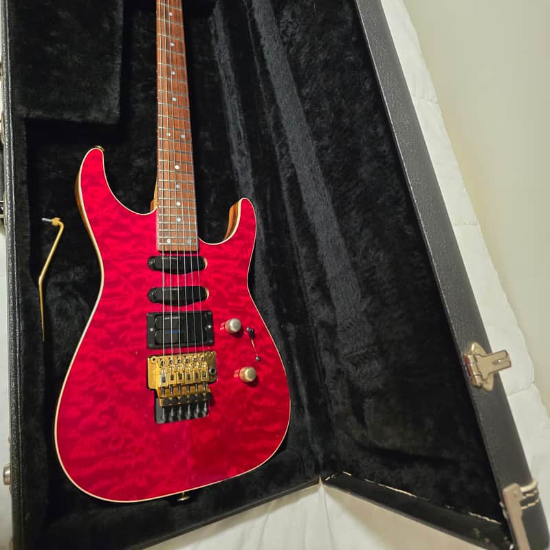 1995 Charvel San Dimas IV Transparent Red