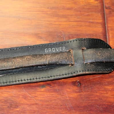 Grover Ancient Black Leather Strap 1950's/60's ??? image 1