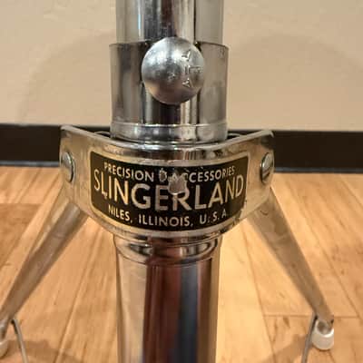 Vintage 60's Slingerland Round Drum Throne w/ White Top (Rm4) image 6